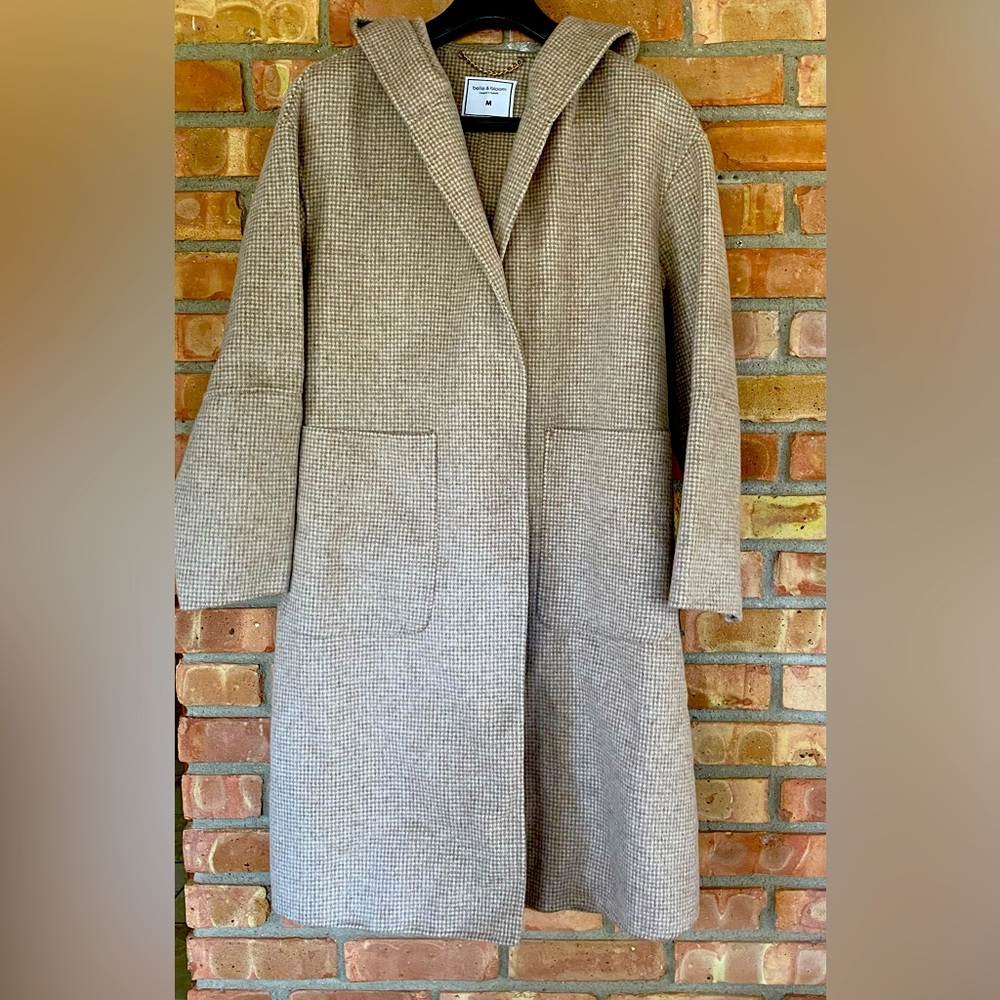 Hooded Houndstooth Jacket